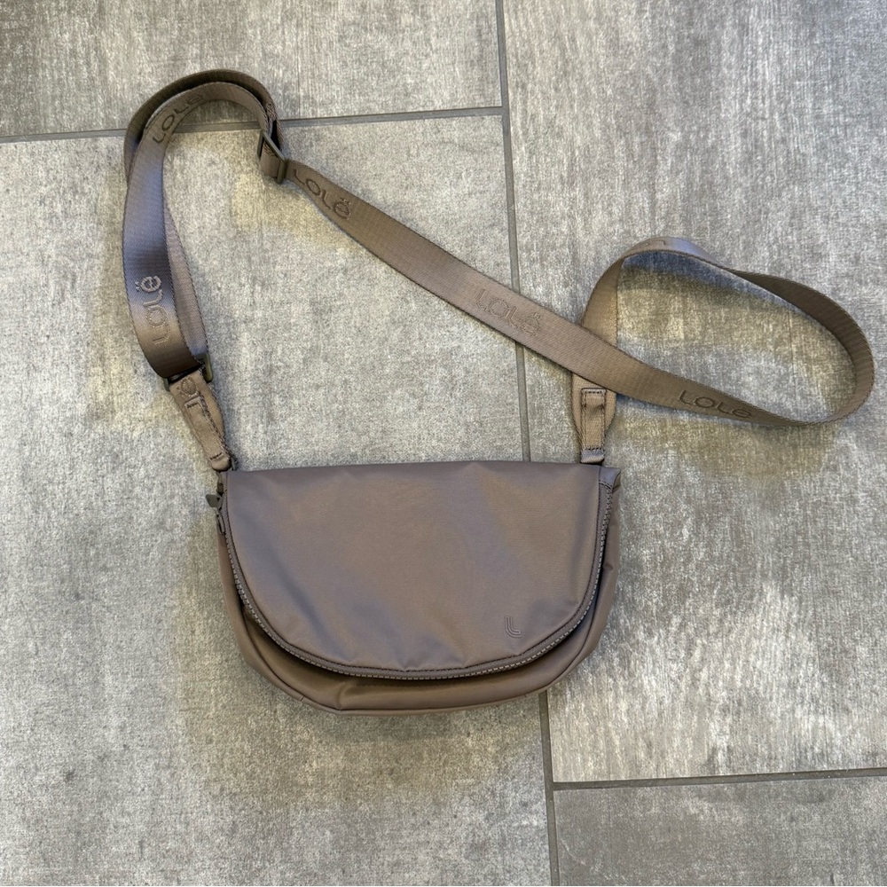 Lole Taupe Crossbody Bag